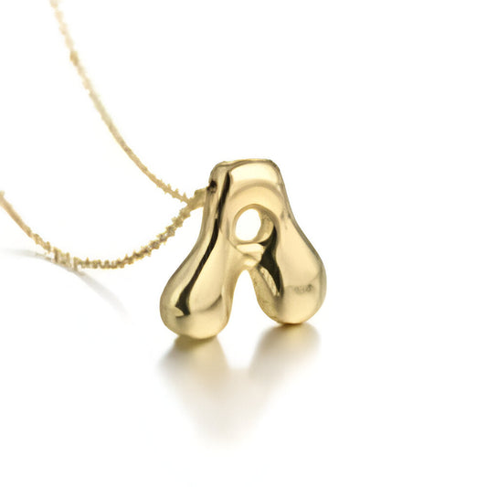 Bubble Initial Letter Necklace