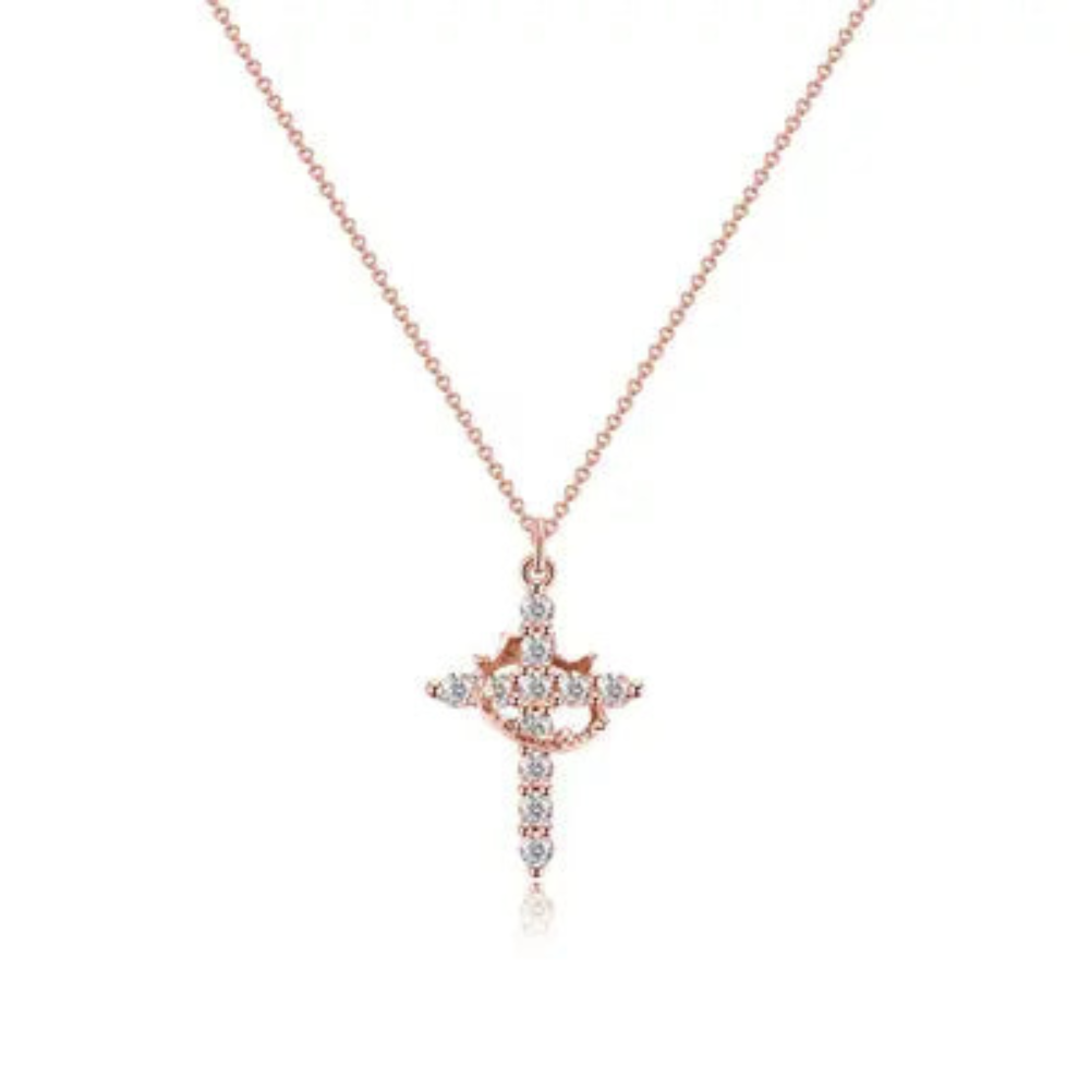 Sparkling Cross Pendant Necklace