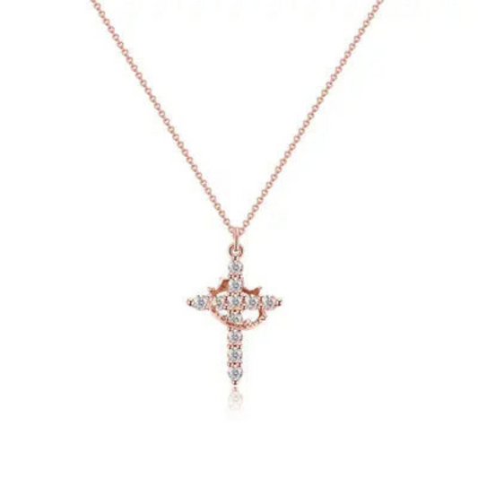 Sparkling Cross Pendant Necklace