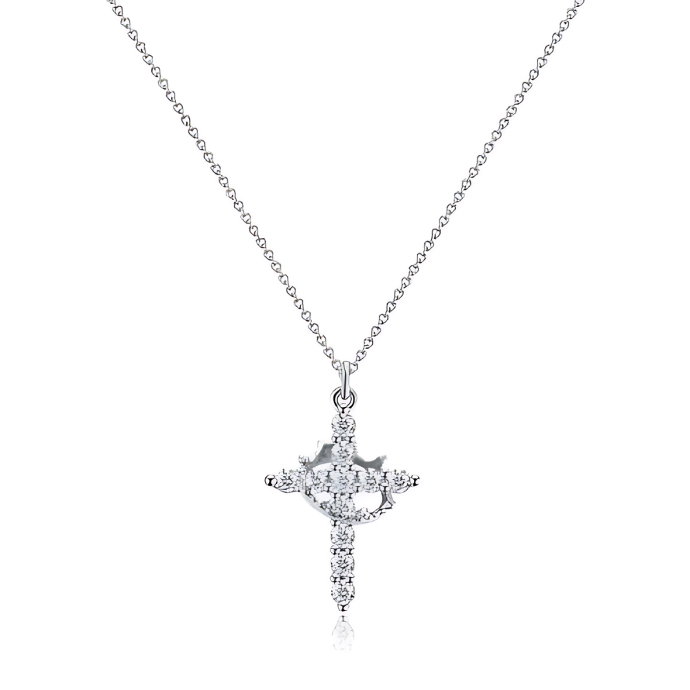 Sparkling Cross Pendant Necklace