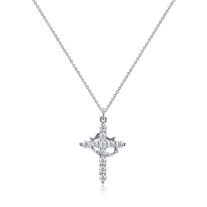 Sparkling Cross Pendant Necklace