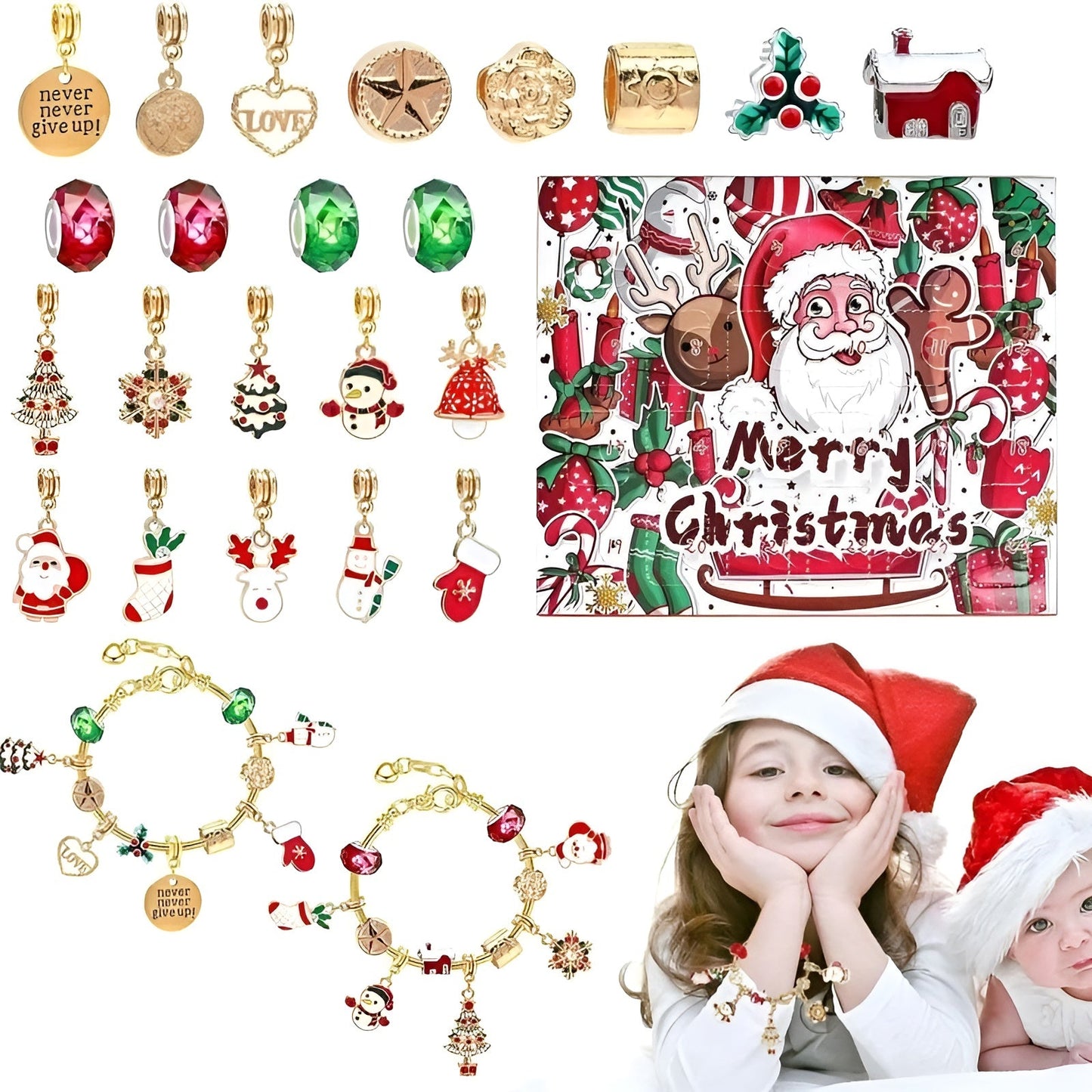 Festive Charm Bracelet Advent Calendar