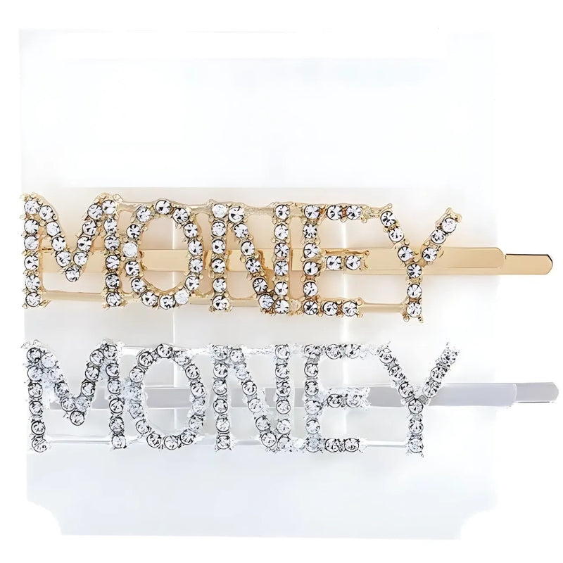 Letter Rhinestone Hair Clip Headwear For Women