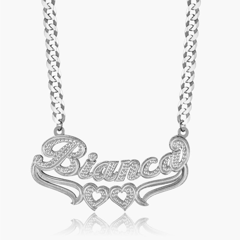 Custom Double Plated Name Necklace