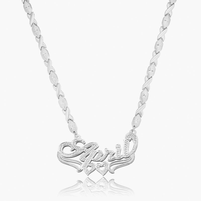 Custom Double Plated Name Necklace