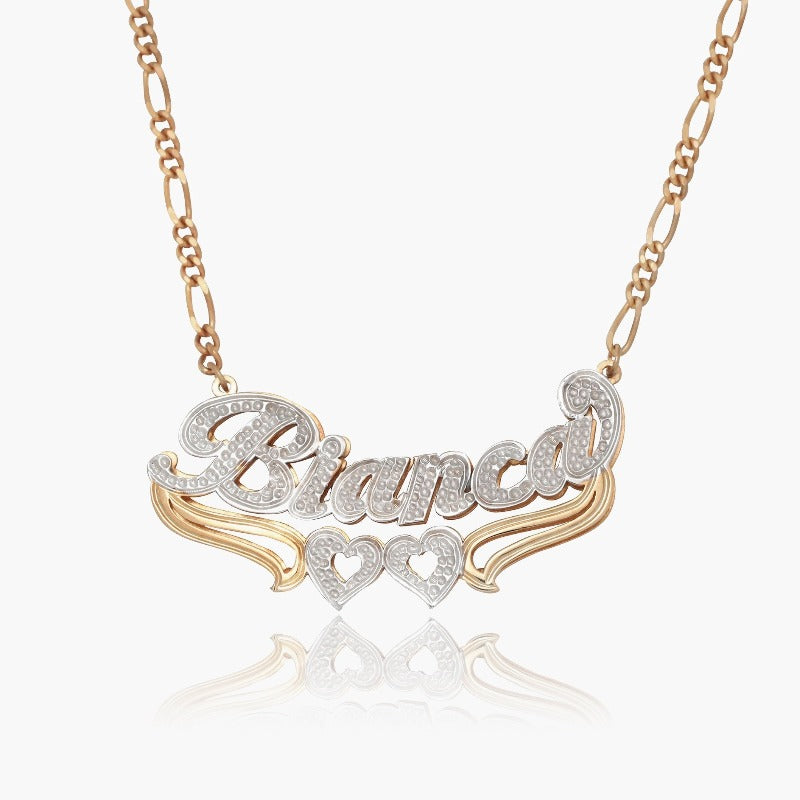 Custom Double Plated Name Necklace