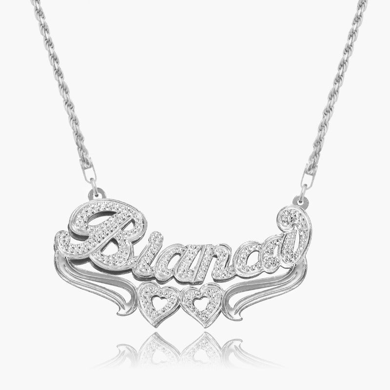 Custom Double Plated Name Necklace