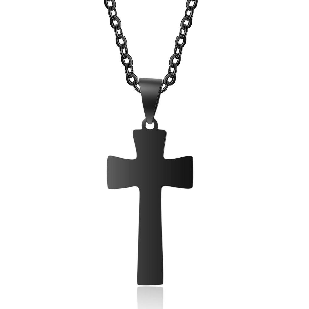 Basketball Pattern Cross Shape Personalized Pendant Necklace - Ashley Jewels