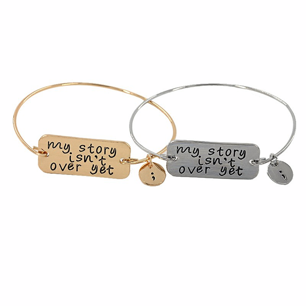 Semicolon Bangle - Florence Scovel - 2