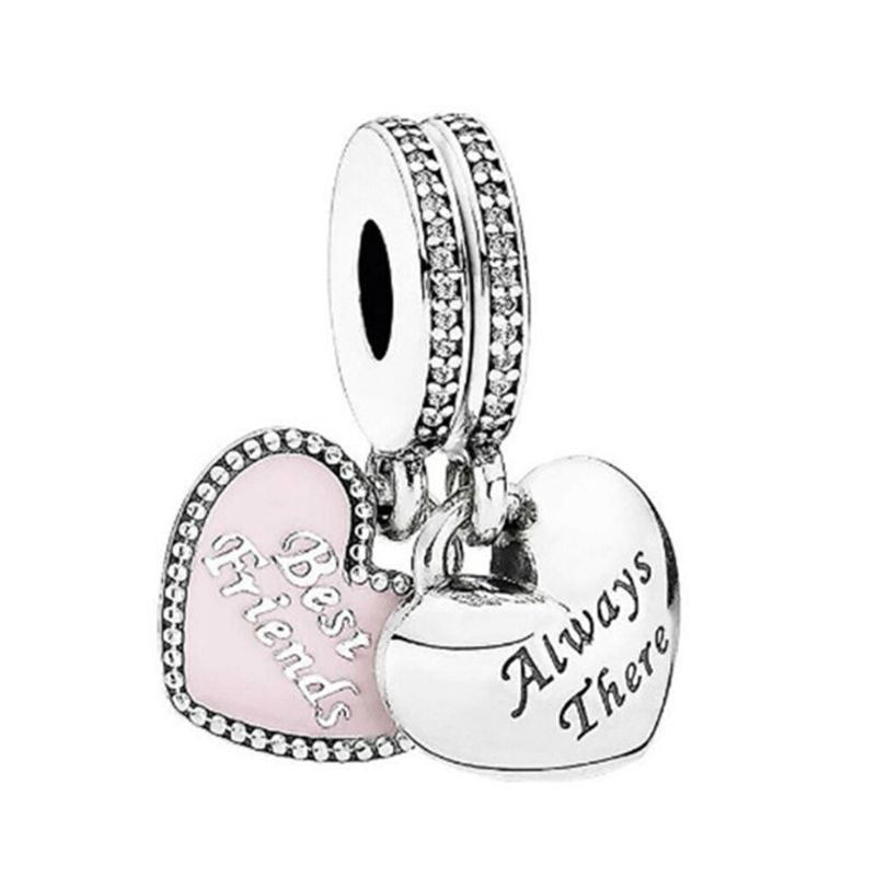 Sterling Silver Zircon Stylish Charm For Girls