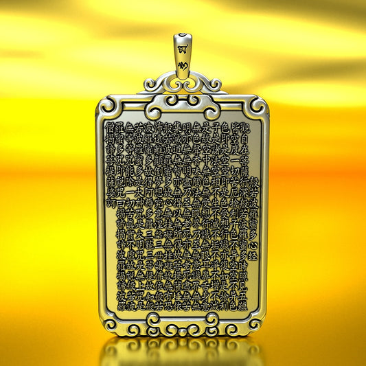 Buddhist Culture Sutra Card Pendant