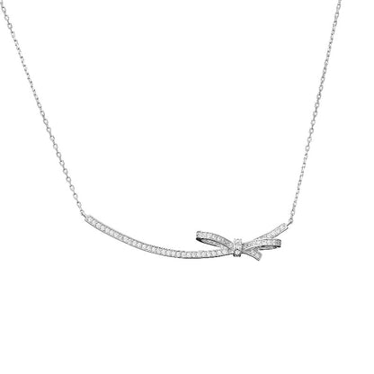 Elegant Silver Plate Necklace For Women