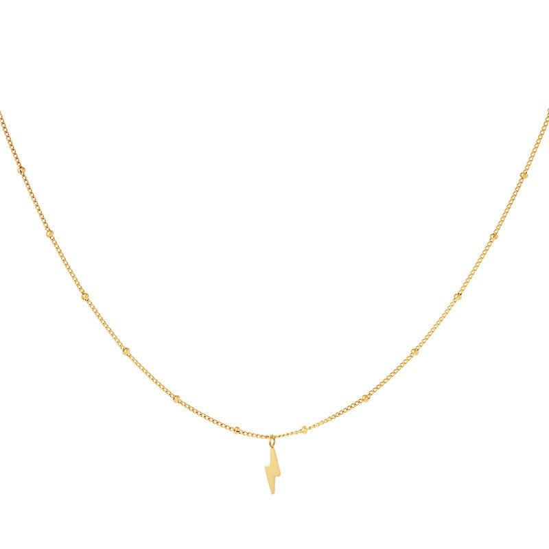 Zircon Moon Star Pendant Necklace